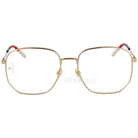 gucci octogon shaped frames|Gucci Octagonal Eyeglasses GG0396O 002 Gold/Sylvie 56mm .